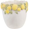 Pot à Fleurs Clayre & Eef Décor Citron 20x19 cm Pierre Méditerranéenne