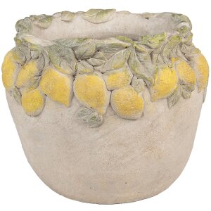 Pot de fleurs Clayre & Eef Décor Citron Beige...