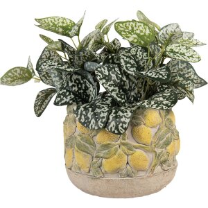 Clayre & Eef Pot de fleur motif citron Ø19x15...