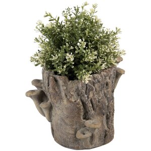 Pot de fleurs Clayre & Eef 6TE0577M tronc darbre marron beige 24x18x18 cm