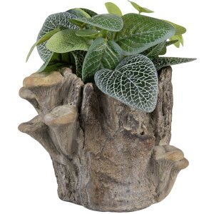 Pot de fleur Clayre & Eef 6TE0577S – Aspect pierre naturelle 19x17x16 cm