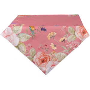 Clayre & Eef FFA01P Nappe Rose Florale 100x100 cm Coton