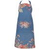 Clayre & Eef Tablier 70x85 cm Bleu Motifs Floraux