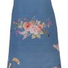 Clayre & Eef Tablier 70x85 cm Bleu Motifs Floraux