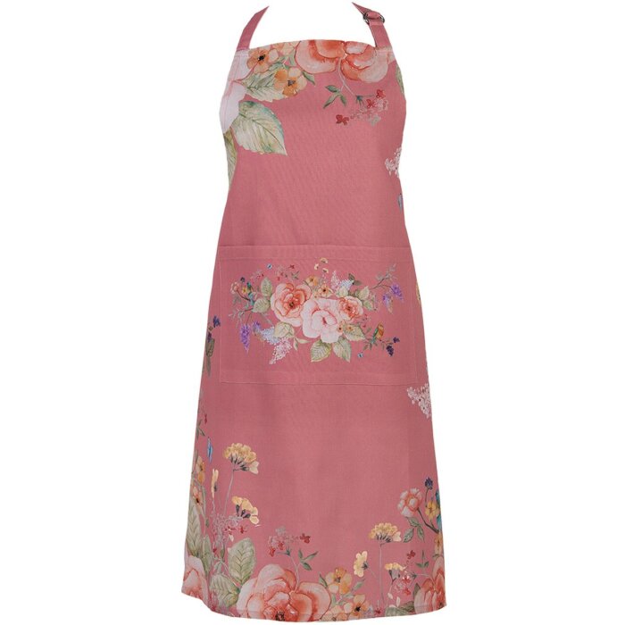 Tablier Clayre & Eef FFA41P Rose 70x85 cm Motif Floral