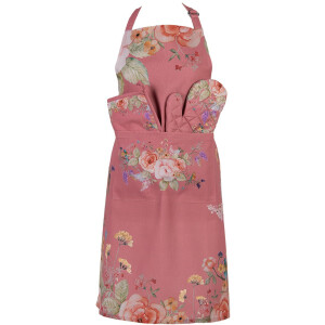 Tablier Clayre & Eef FFA41P Rose 70x85 cm Motif Floral