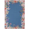 Clayre & Eef FFA42BL Serviette de cuisine bleue 50x70 cm motif floral