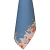 Clayre & Eef FFA42BL Serviette de cuisine bleue 50x70 cm motif floral