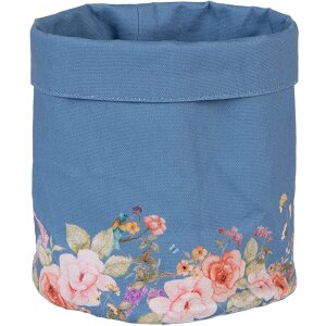 Clayre & Eef FFA50BL Panier à pain bleu floral...
