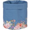 Clayre & Eef FFA50BL Panier à pain bleu floral 15x16 cm