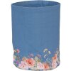 Clayre & Eef FFA50BL Panier à pain bleu floral 15x16 cm