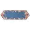 Clayre & Eef Chemin de table 50x160 cm Bleu Floral