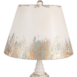 Clayre & Eef Lampe de Table Ø36x55cm E27 Beige...