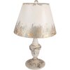 Clayre & Eef Lampe de Table Ø36x55cm E27 Beige Gris Vintage