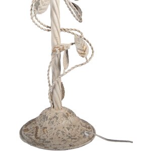 Lampe de Table Clayre & Eef Beige-Gris Vintage E27