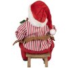 Figurine Père Noël Clayre & Eef 66230 – Rouge, Marron, Blanc