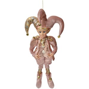 Clayre & Eef Déco Elfe Rose et Or 20x8x37 cm
