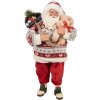 Clayre & Eef 66232 Père Noël Décoration Festive 13x13x28 cm