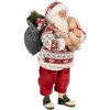 Clayre & Eef 66232 Père Noël Décoration Festive 13x13x28 cm