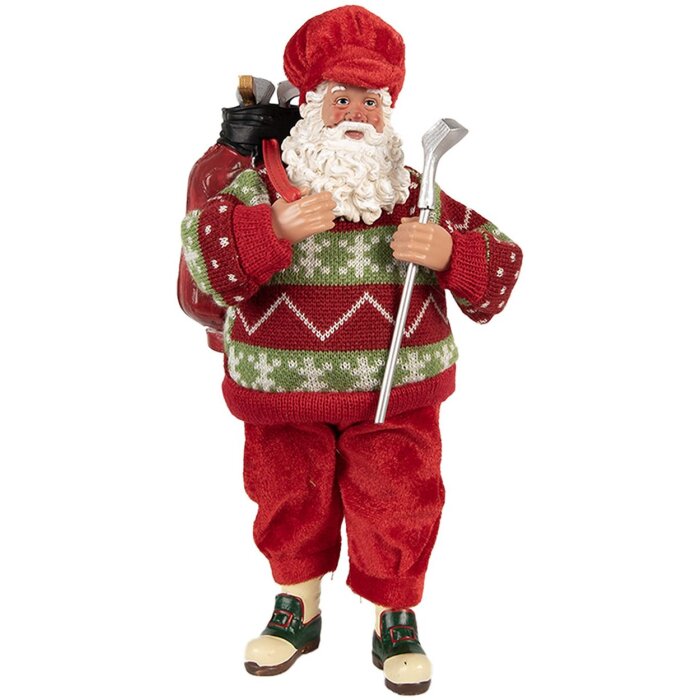 Père Noël Décoration Golf Clayre & Eef 15x10x28 cm