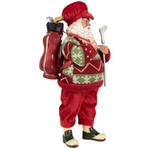 Père Noël Décoration Golf Clayre & Eef 15x10x28 cm