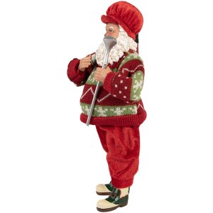 Père Noël Décoration Golf Clayre & Eef 15x10x28 cm