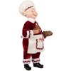 Clayre & Eef Décoration Elfe Noël Rouge & Blanc 15x10x28 cm