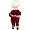 Clayre & Eef Décoration Elfe Noël Rouge & Blanc 15x10x28 cm