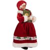 Figurine de Noël Clayre & Eef 66238, Femme du Père Noël Festive 14x10x28 cm