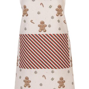 Tablier Clayre & Eef CGM41 70x85 cm Beige-Brun