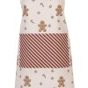 Tablier Clayre & Eef CGM41 70x85 cm Beige-Brun