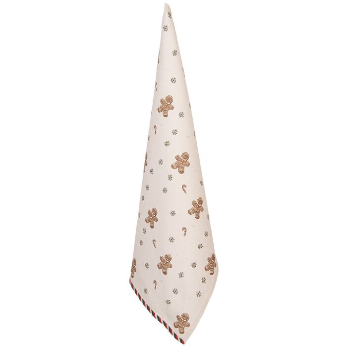 Clayre & Eef CGM42 Torchons de cuisine 50x70 cm Beige-Brun