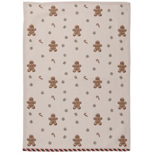 Clayre & Eef CGM42 Torchons de cuisine 50x70 cm Beige-Brun