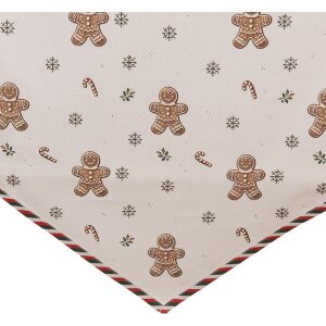 Nappe de table Clayre & Eef CGM65 50x160 cm Beige Marron