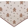 Nappe de table Clayre & Eef CGM65 50x160 cm Beige Marron