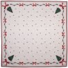 Nappe Clayre & Eef TCH01 100x100 cm Beige Vert Rouge