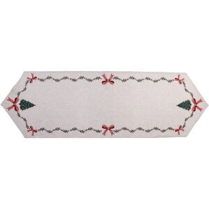 Clayre & Eef TCH65 Chemin de table 50x160 cm Beige,...