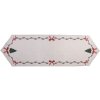 Clayre & Eef TCH65 Chemin de table 50x160 cm Beige, Vert, Rouge