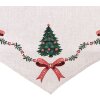 Clayre & Eef TCH65 Chemin de table 50x160 cm Beige, Vert, Rouge