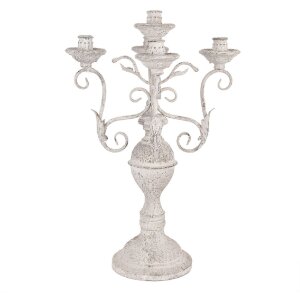 Clayre & Eef 5Y1291 Bougeoir Ø 29x58 cm Blanc