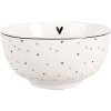 Clayre & Eef BHSBO0002 Bol Ø 14x7 cm 500 ml Noir et Blanc
