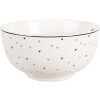 Clayre & Eef BHSBO0002 Bol Ø 14x7 cm 500 ml Noir et Blanc