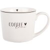 Clayre & Eef Tasse 12x8x7 cm Blanc & Noir 275 ml