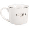 Clayre & Eef Tasse 12x8x7 cm Blanc & Noir 275 ml