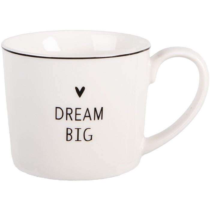 Tasse Clayre & Eef 275ml Blanc Noir
