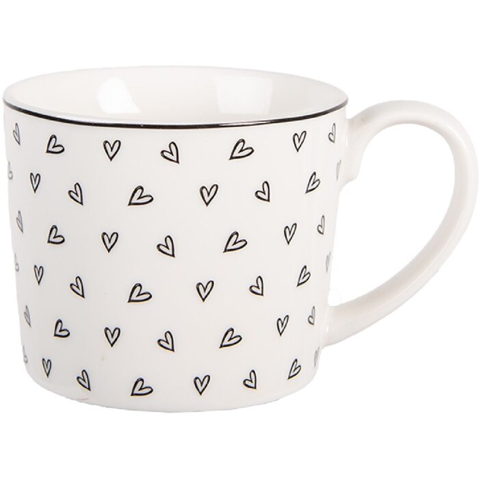 Tasse Clayre & Eef 275ml Blanc et Noir