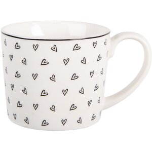 Tasse Clayre & Eef 275ml Blanc et Noir