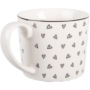 Tasse Clayre & Eef 275ml Blanc et Noir
