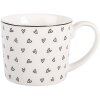 Tasse Clayre & Eef 275ml Blanc et Noir