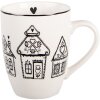 Clayre & Eef GBBMU Tasse 350ml Beige et Noir